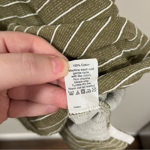 J crew Green White Striped women’s tank top size SMALL - Picture 5 of 6